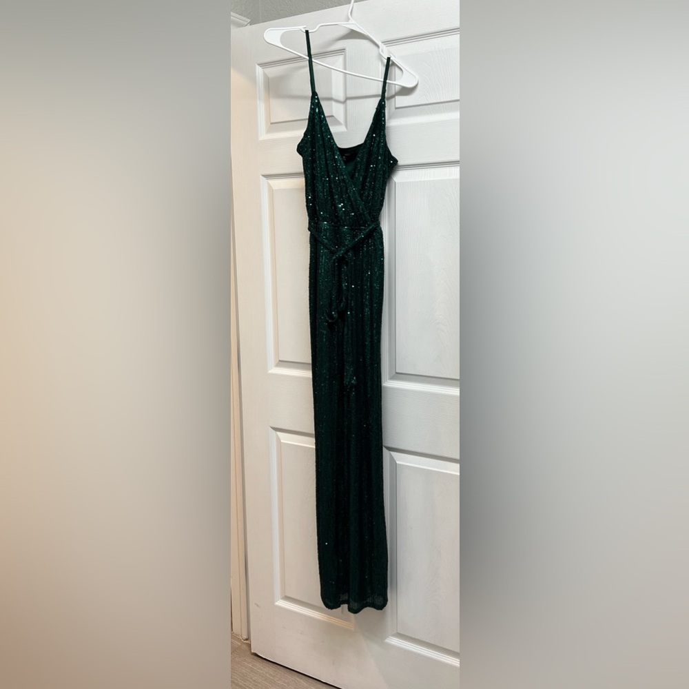 Fashion Nova Sequin Jumpsuit size M